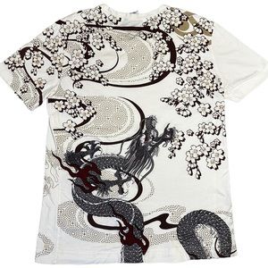 Japanese Dragon Embroidered Shirt